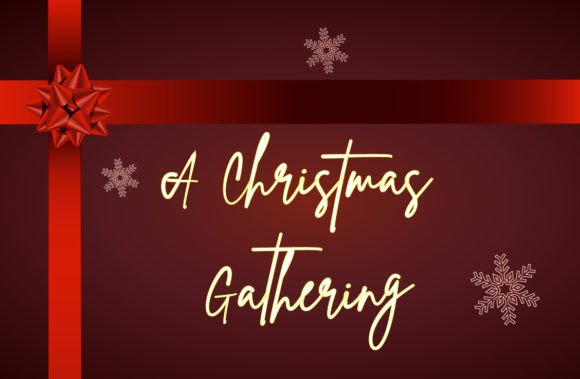 A Christmas Gathering Font Poster 1