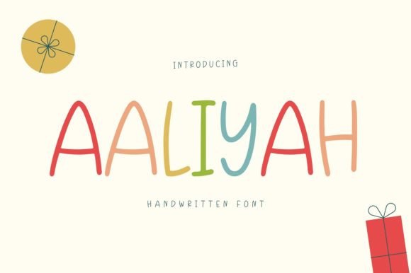 Aaliyah Font Poster 1