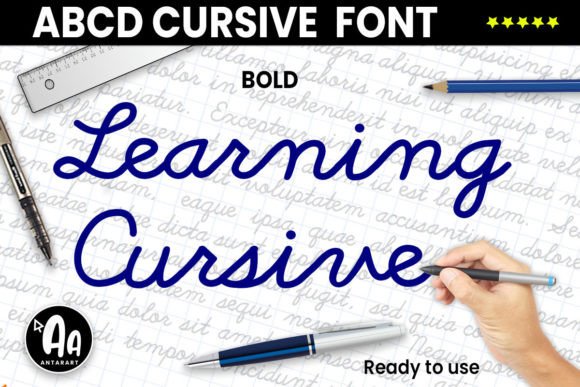 Abcd Cursive Bold Font