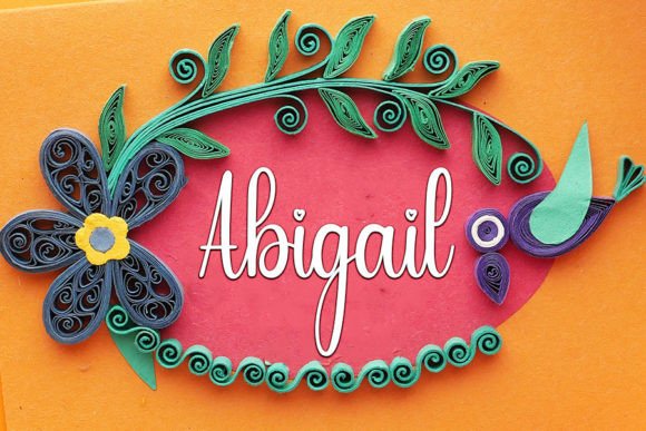 Abigail Font Poster 1