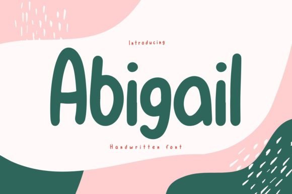 Abigail Font Poster 1