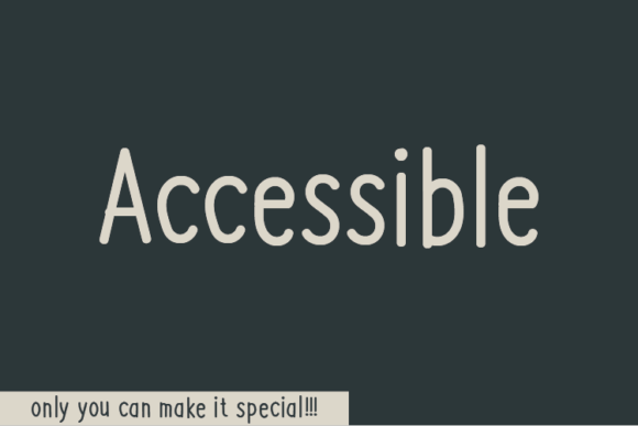 Accessible Font Poster 1