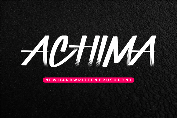 Achima Font Poster 1