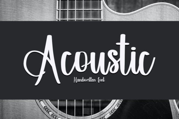 Acoustic Font Poster 1