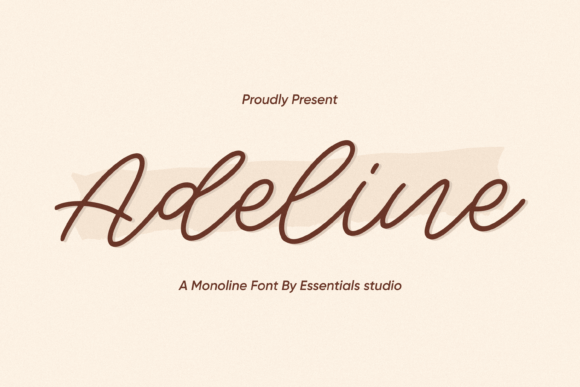 Adeline Font Poster 1