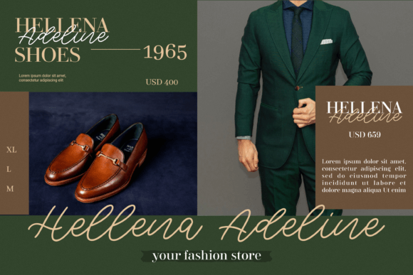 Adeline Font Poster 3