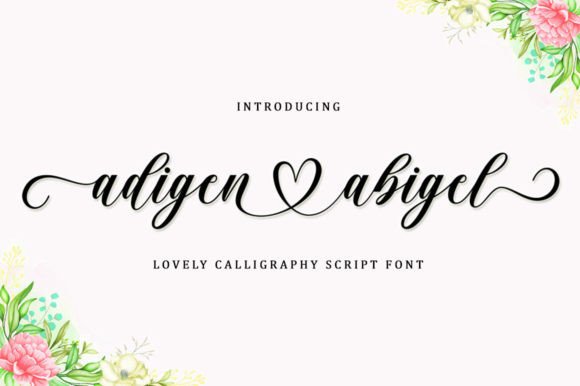 Adigen Abigel Font Poster 1