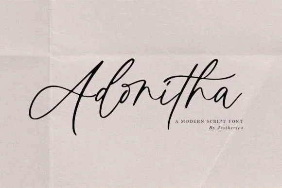Adonitha Font Adonitha Font Poster 1