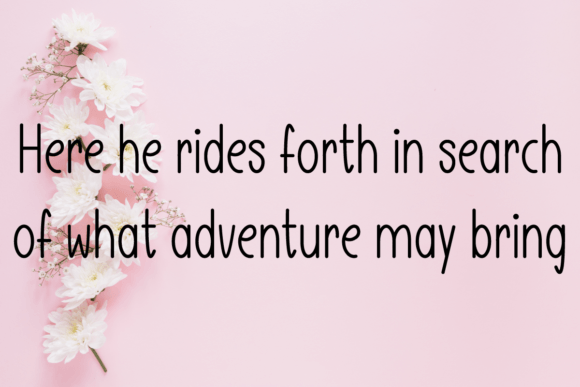 Adventure Font Poster 3