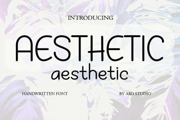 Aesthetic Font Poster 1