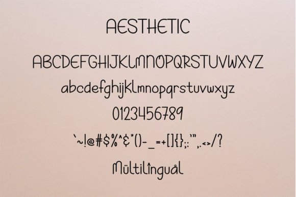 Aesthetic Font Poster 8