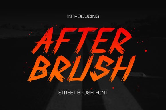 After Brush Font