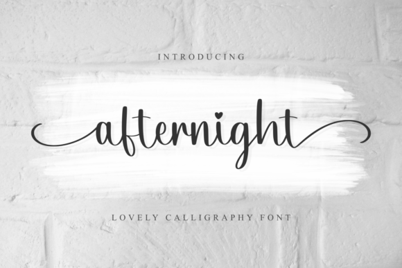 Afternight Font Poster 1