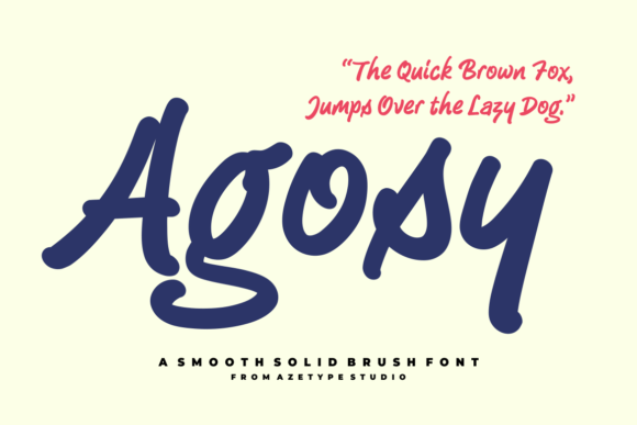 Agosy Font Poster 1
