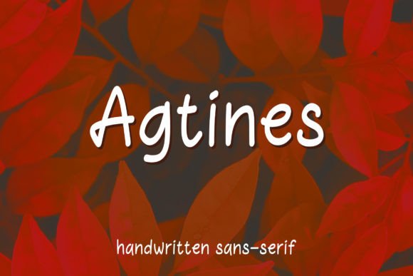 Agtines Font Poster 1
