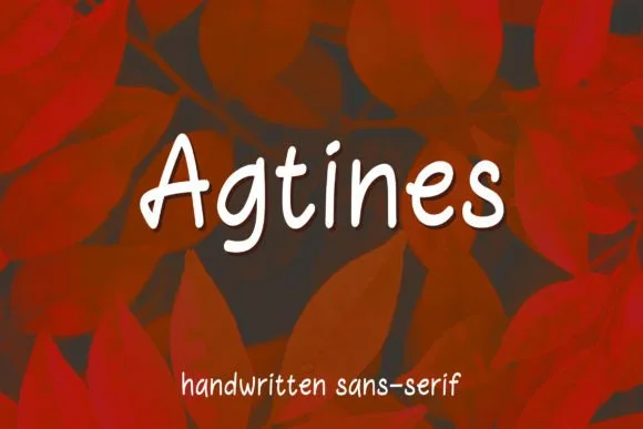 Agtines Font Poster 1