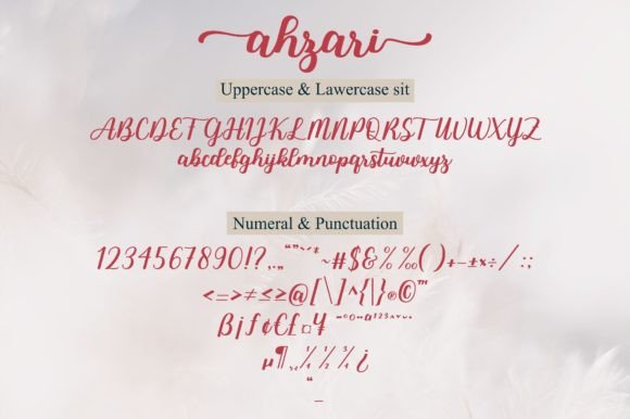 Ahzari Font Poster 7