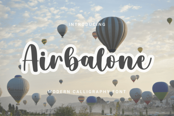 Airbalone Font Airbalone Font Poster 1