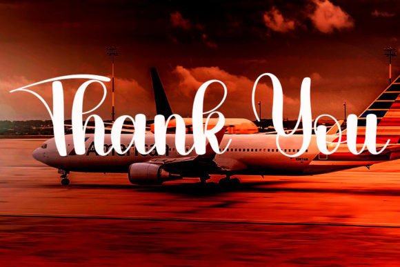 Airline Font Poster 6