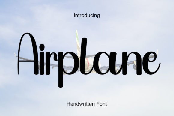 Airplane Font Poster 1