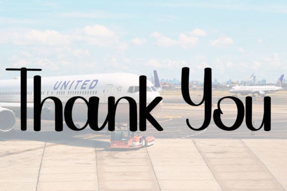 Airplane Font Poster 5