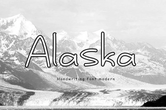 Alaska Font Alaska Font Poster 1