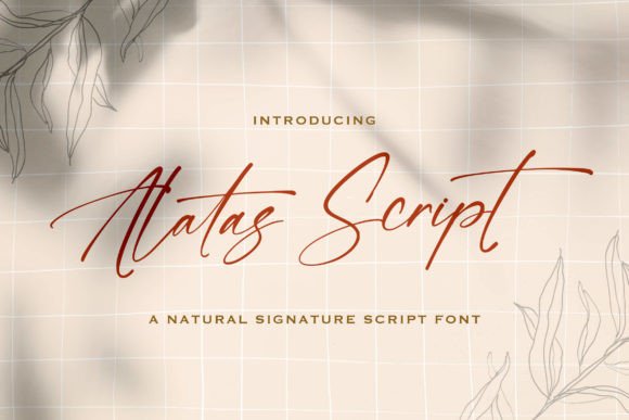 Alatas Script Font Poster 1