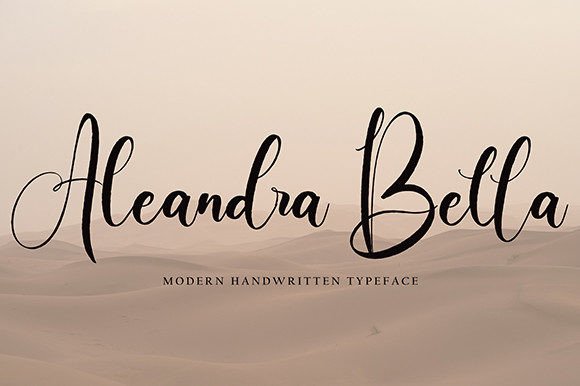 Aleandra Bella Font Poster 1