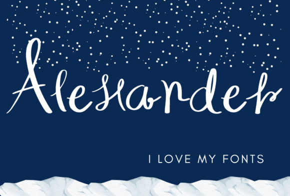 Alexander Font Poster 1