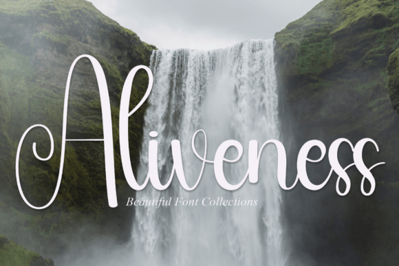 Aliveness Font Poster 1