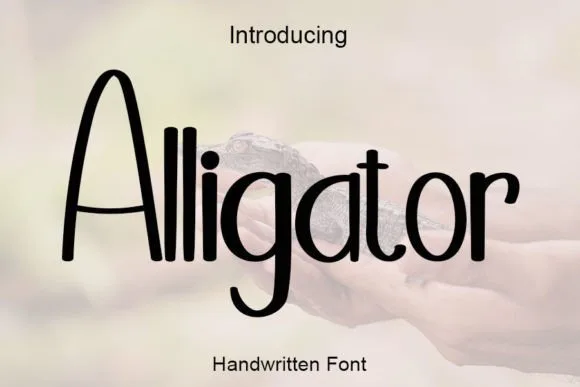 Alligator Font Alligator Font Poster 1