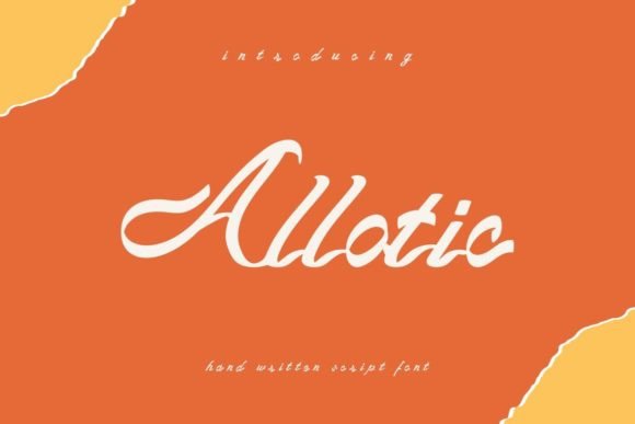 Allotic Font Poster 1
