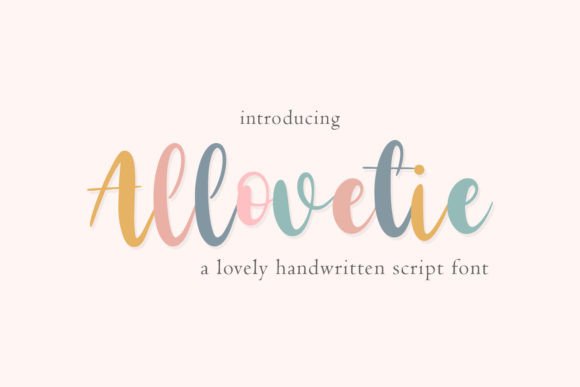 Allovetie Font Poster 1