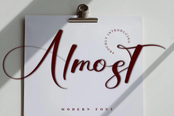 Almost Font Poster 1