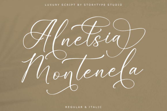 Alnetsia Montenela Font Poster 1