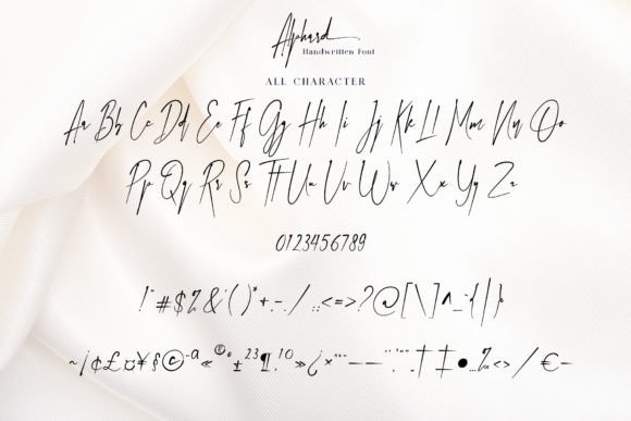 Alphard Font Poster 13