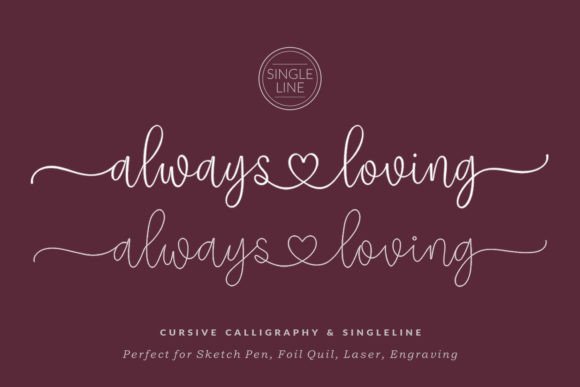 Always Loving Font Poster 1