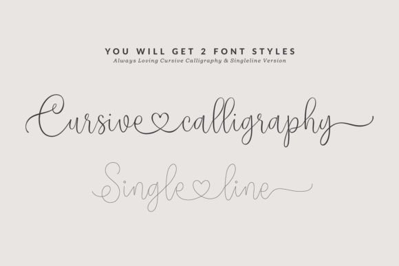 Always Loving Font Poster 2