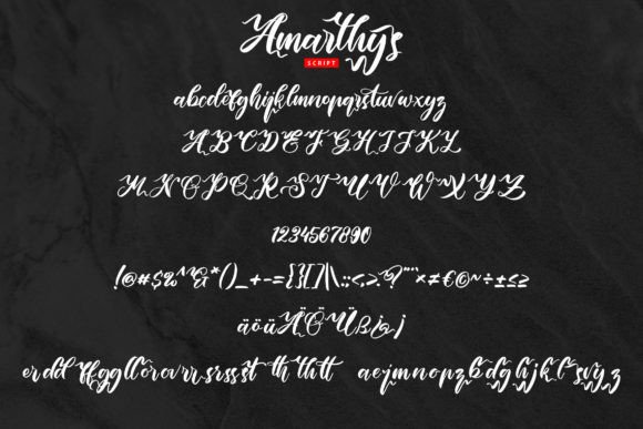 Amarthys Font Poster 5