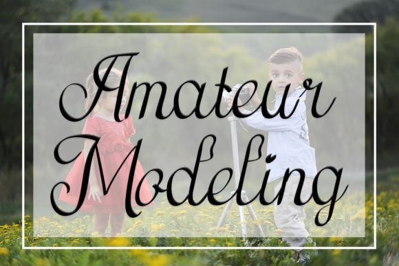 Amateur Modeling Font Poster 1