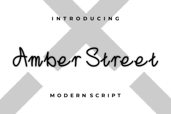 Amber Street Font Amber Street Font Poster 1