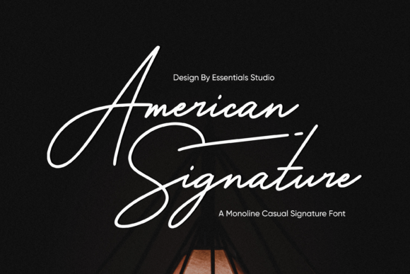 American Signature Font Poster 1