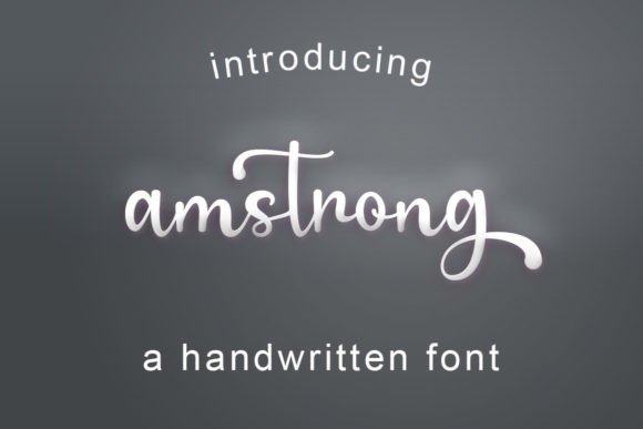 Amstrong Font Poster 1