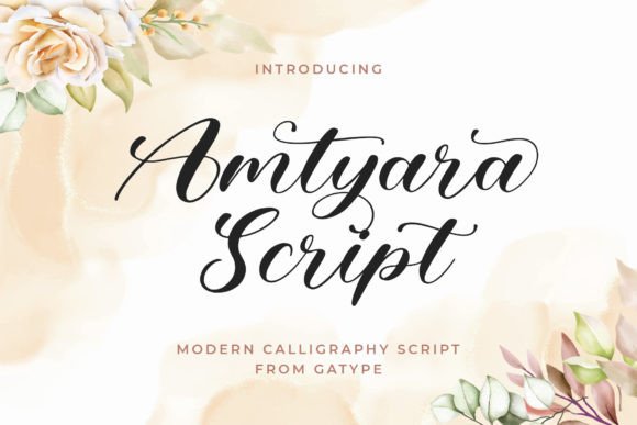 Amtyara Script Font Poster 1