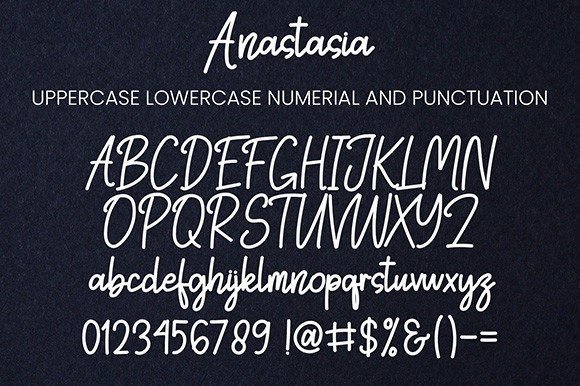 Anastasia Font Poster 6