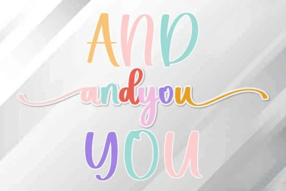 And You Font And You Font Poster 1