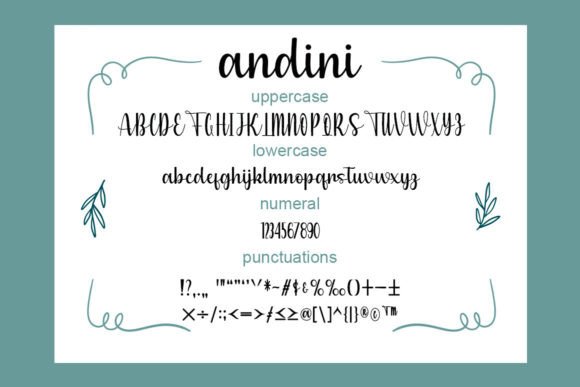 Andini Font Poster 6