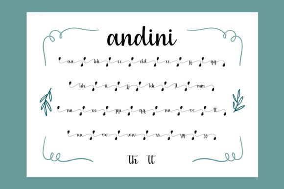 Andini Font Poster 7