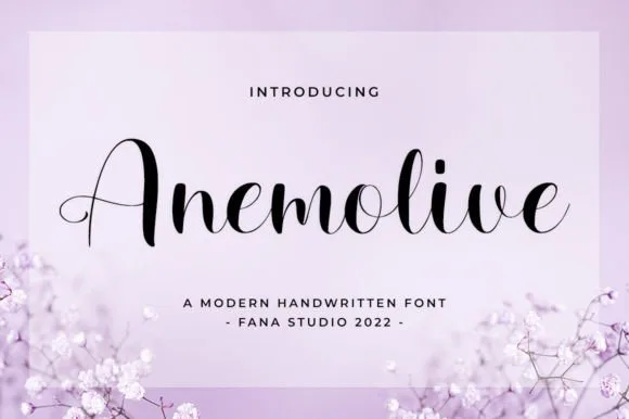 Anemolive Font Poster 1