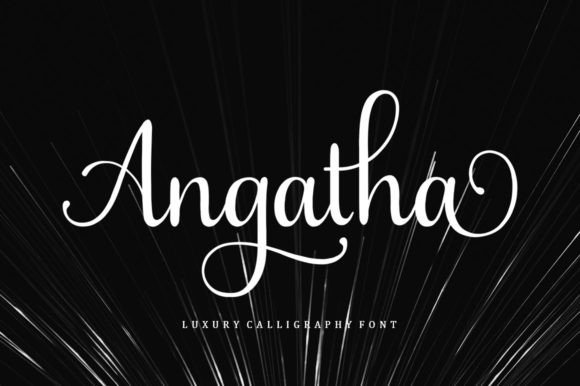 Angatha Font Poster 1